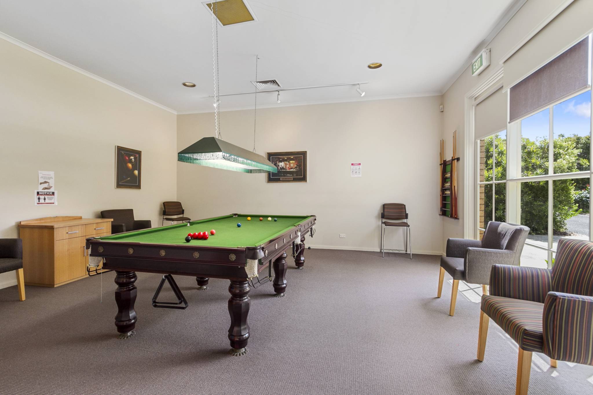 Hayville Retirement Village pool table