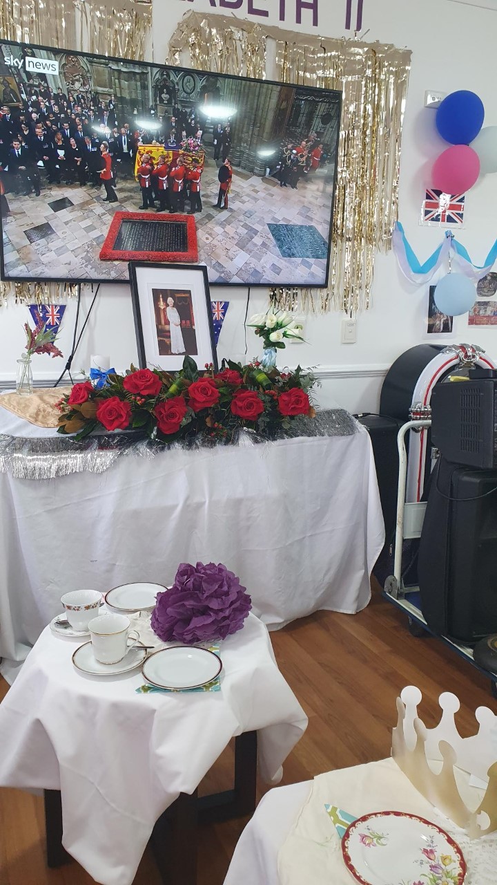 TriCare Aged Care Mt Gravatt mourning for the Queen